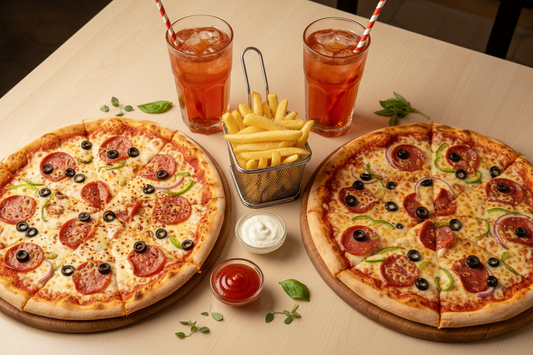 2 Medium Pizza Combo