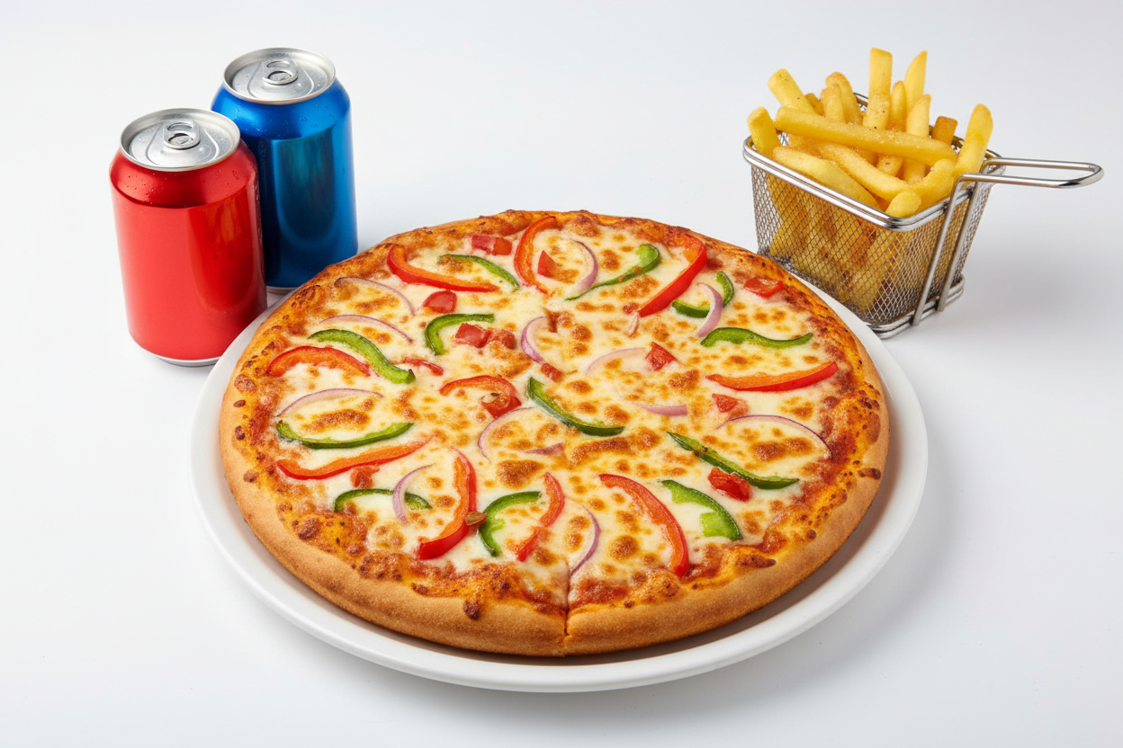 Onion Capsicum Medium Pizza Combo